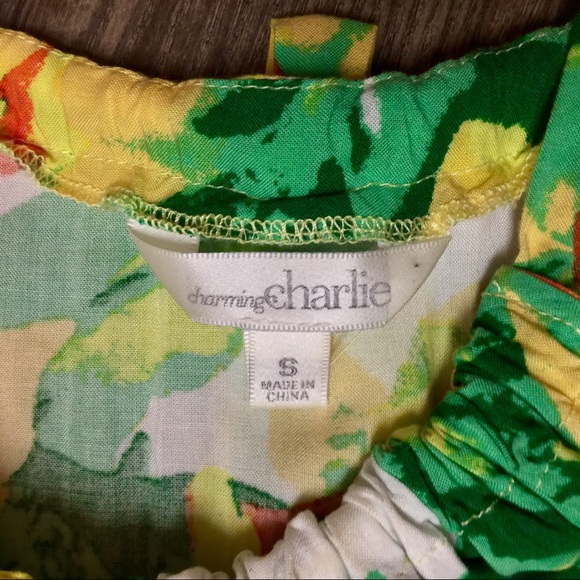 Floral Halter Shift Dress with Pockets - Small - Picture 3 of 8